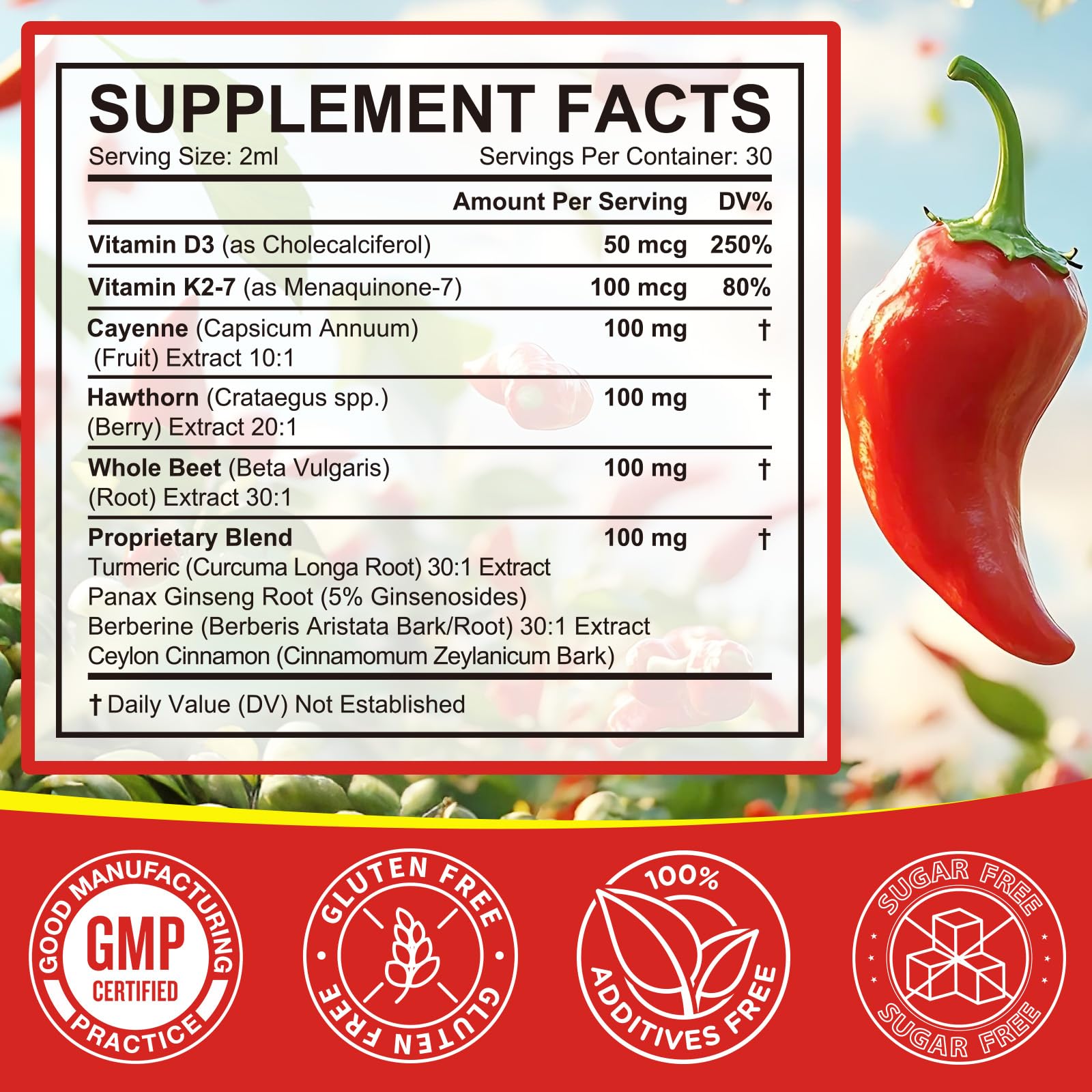 Lifestyle image of Cayenne Pepper Drops being used in daily routine