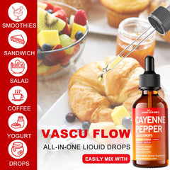 2 Fl Oz Cayenne Pepper Liquid Drops bottle on white background