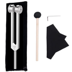 CBCJIEHUXL 128hz tuning fork setup demonstrates precise resonance for mindful practice.