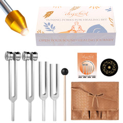 CBCJIEHUXL tuning forks 528Hz with vivid tones for chakra-focused meditation