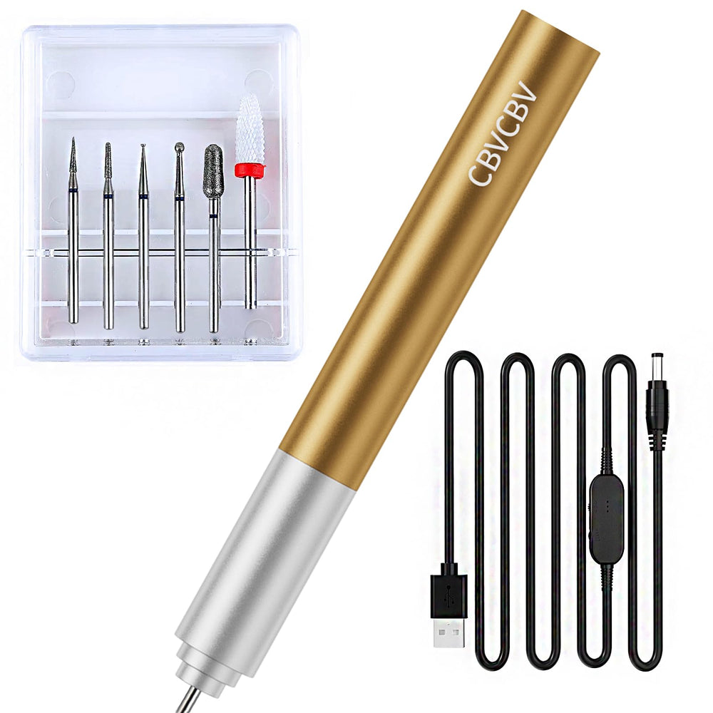 CBVCBV electric nail drill with 30,000 rpm for quick gel removal.