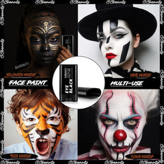 CCbeauty eyeblack stick doubles as face paint for costumes.