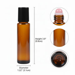 Cchenxxi amber glass roll-on bottle protects essential oils from light.