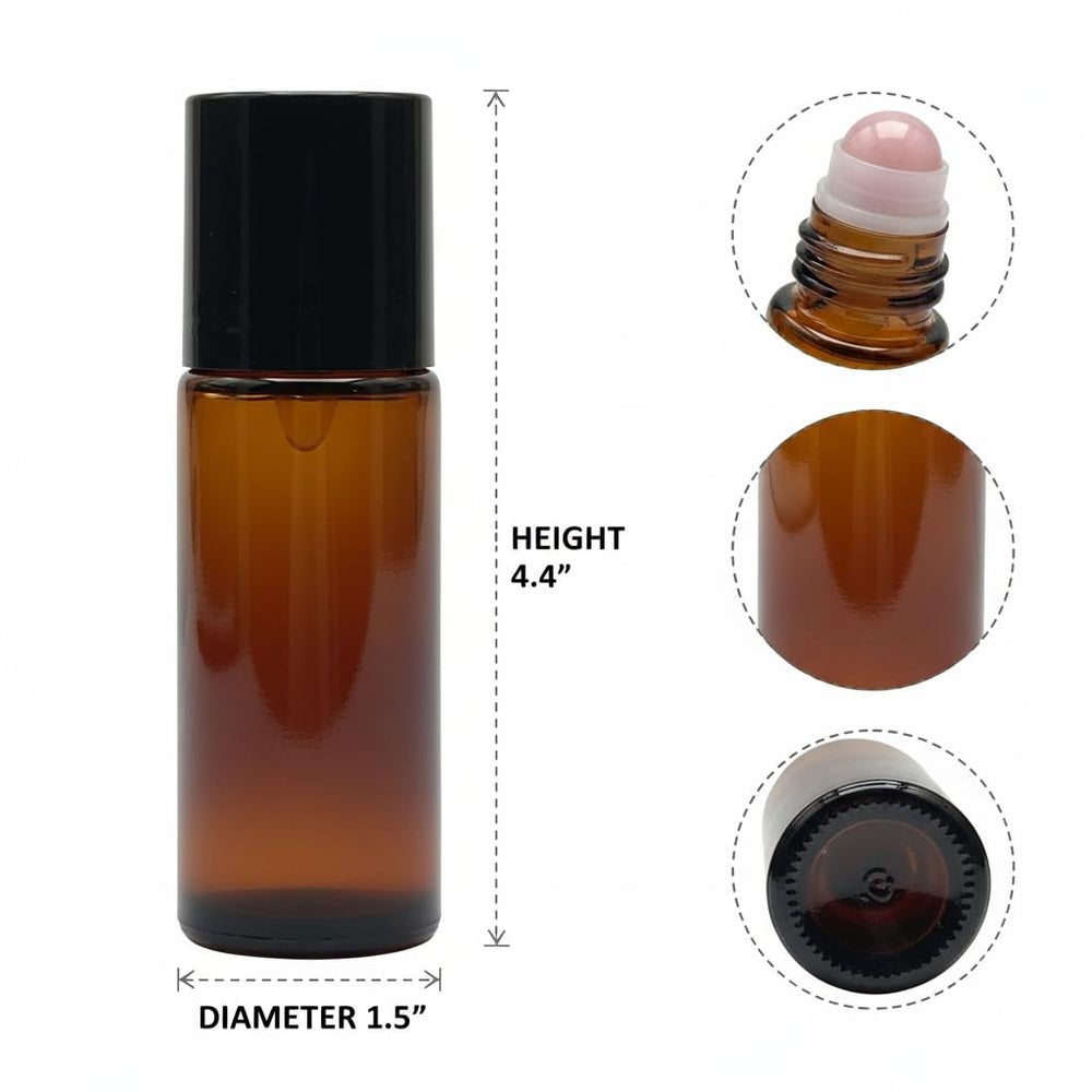 Cchenxxi jade roller ball provides cooling, soothing application for essential oil blends.