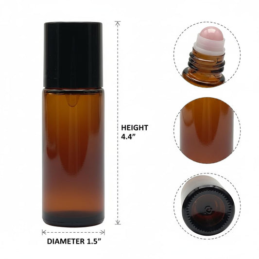 Cchenxxi jade roller ball provides cooling, soothing application for essential oil blends.