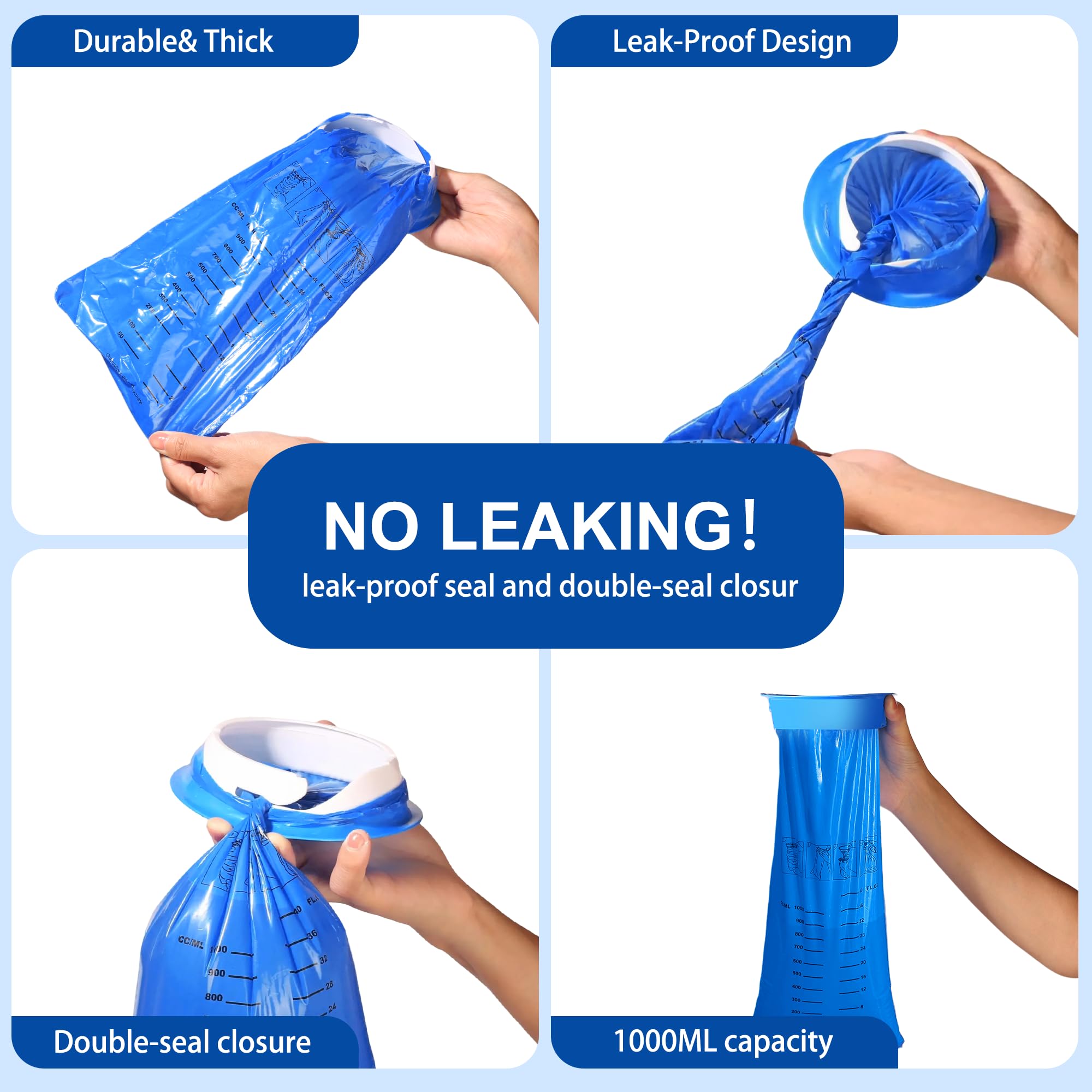 CDThinkingU hospital-grade disposable bags help contain spills and odors during travel