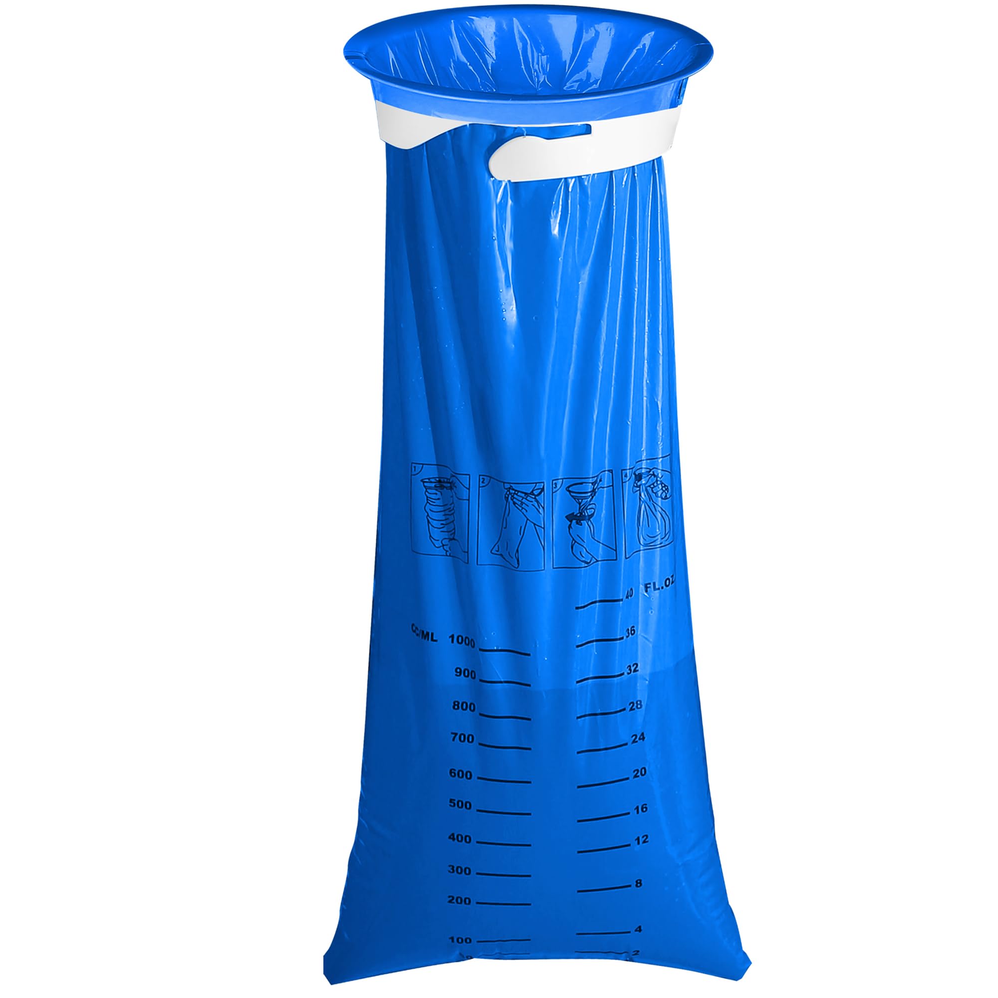 CDThinkingU Vomit Bags show 1000ml capacity for travel emergencies.