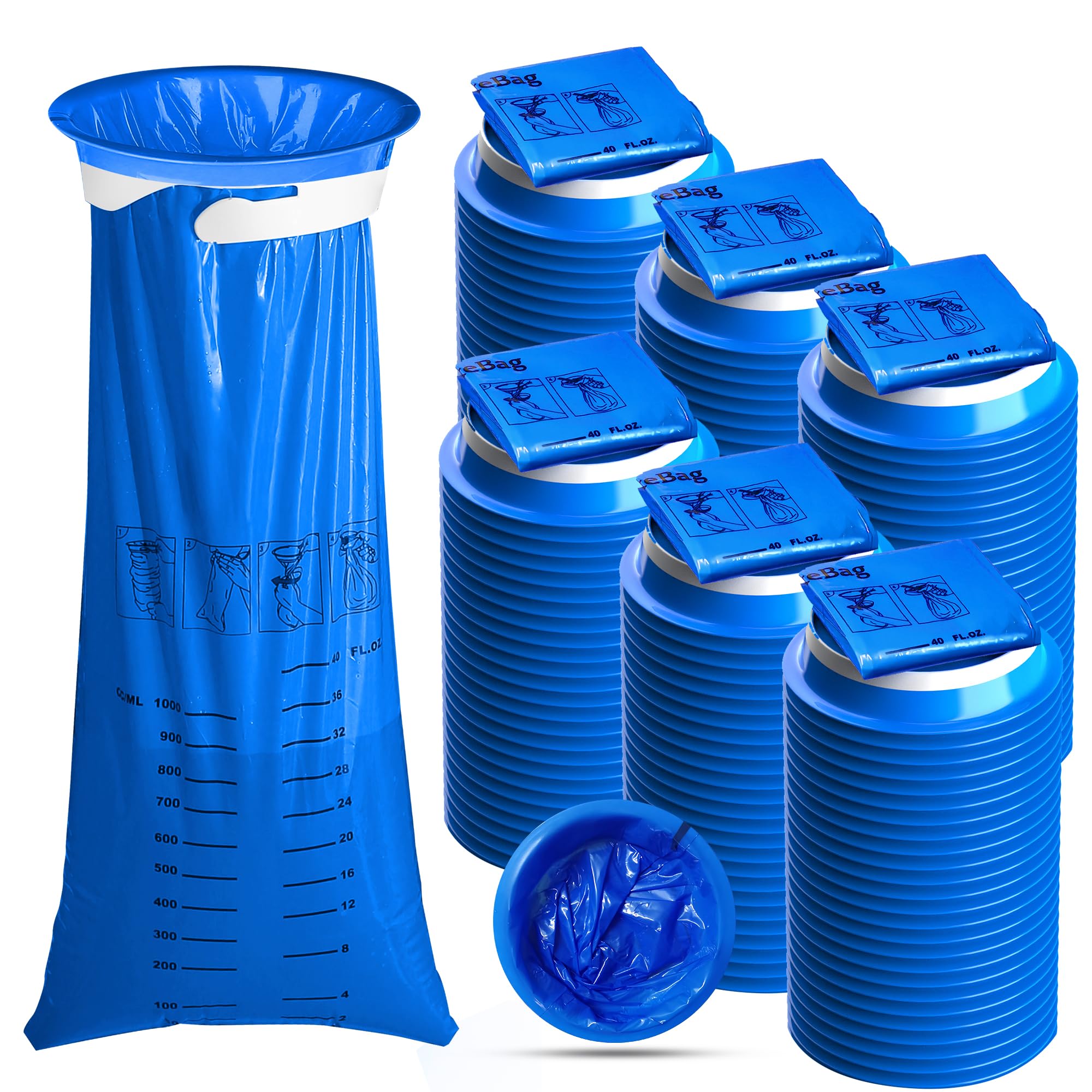 CDThinkingU Vomit Bags bulk pack ready for caregivers and travel kits.
