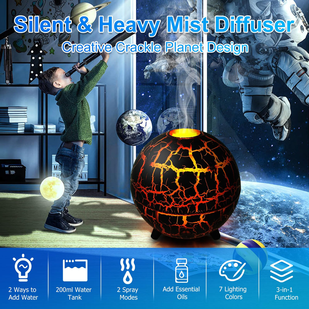 Cechlicht aromatherapy diffuser planet design adds stylish focal point for room fragrance.