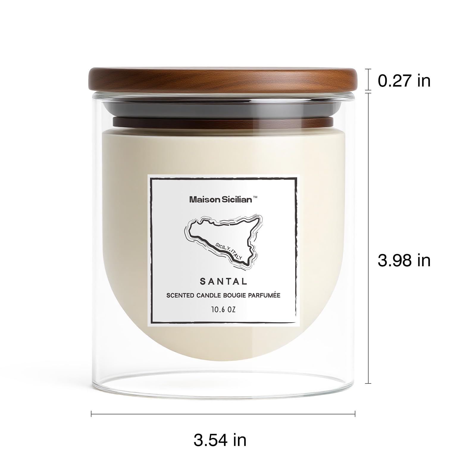 Cedar Candle in sustainable packaging, ideal winter gift