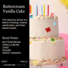 Buttercream vanilla fragrance close-up label