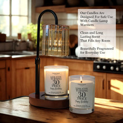 60th birthday centerpiece with candle decoration