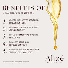 USDA Organic label on cedarwood atlas essential oil