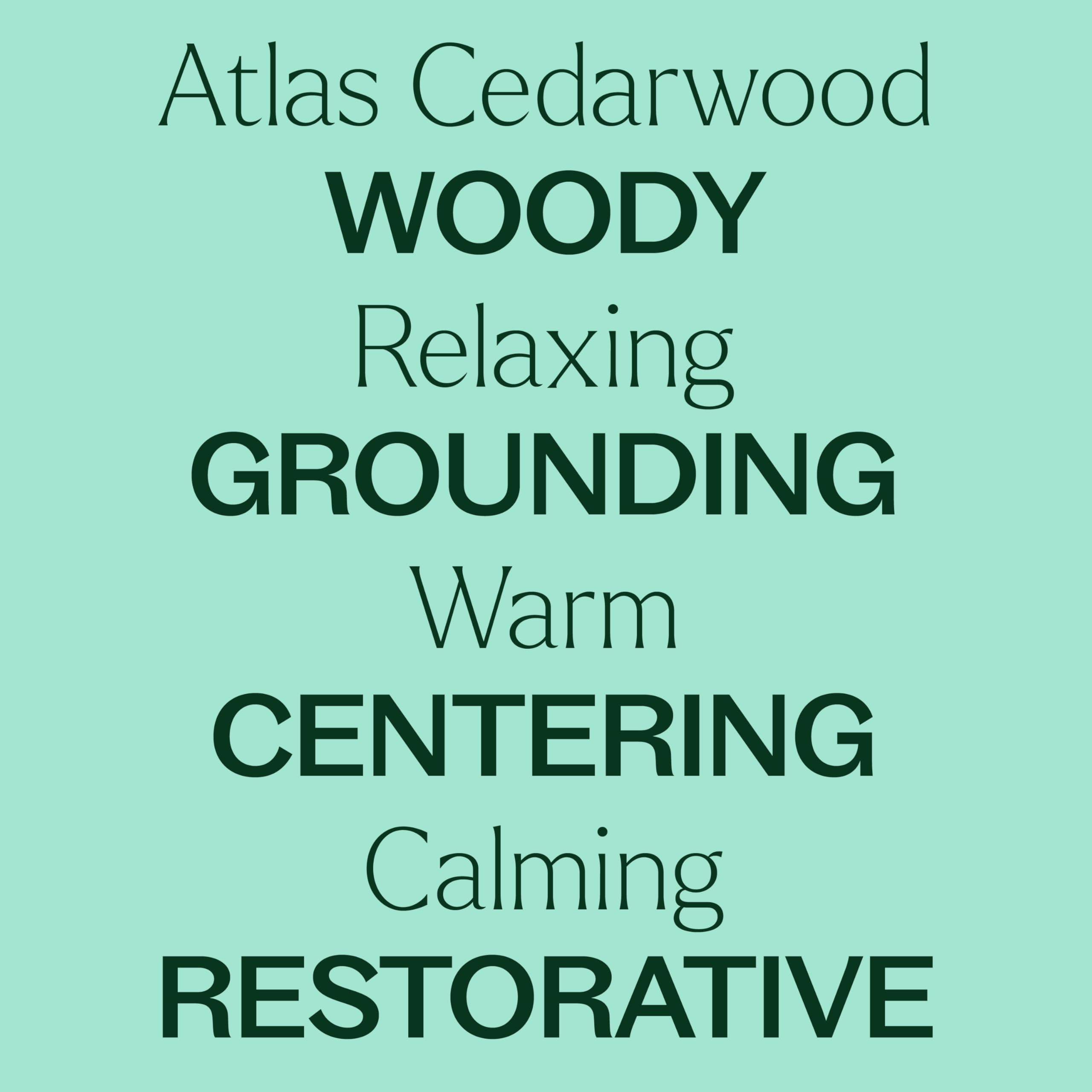 Graphic representation of Cedarwood Atlas wood oil