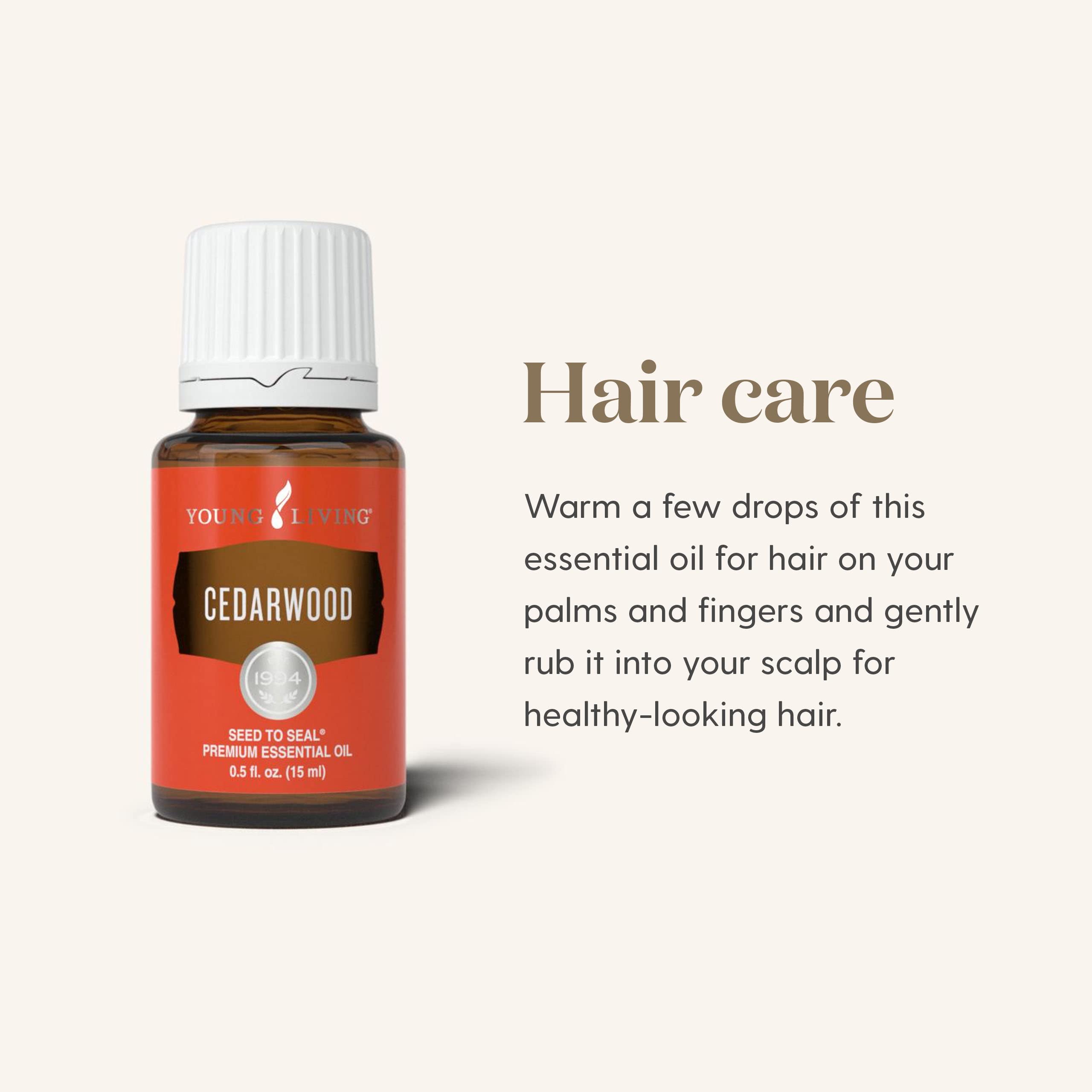 Skincare concept with Cedarwood essential oil 15ml