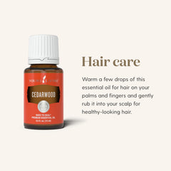 Skincare concept with Cedarwood essential oil 15ml
