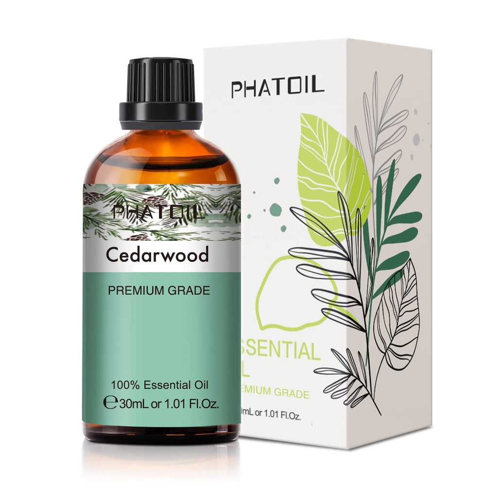 30ml Cedarwood essential oil bottle with dropper