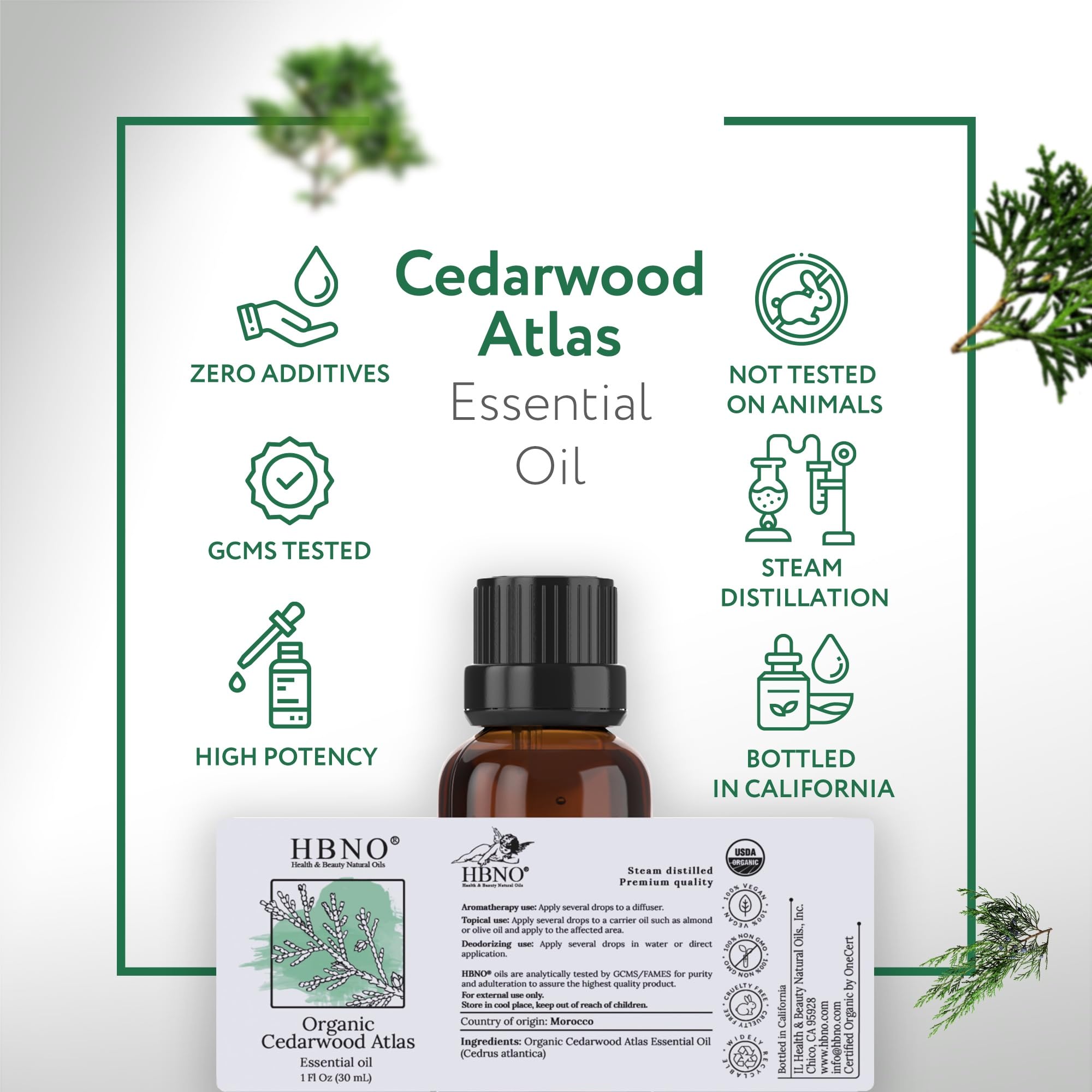 Cedarwood Essential Oil used in aromatherapy and diffusers