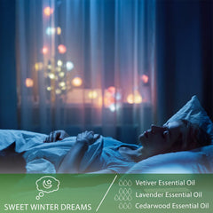 Cedarwood essential oil used in an aromatherapy diffuser