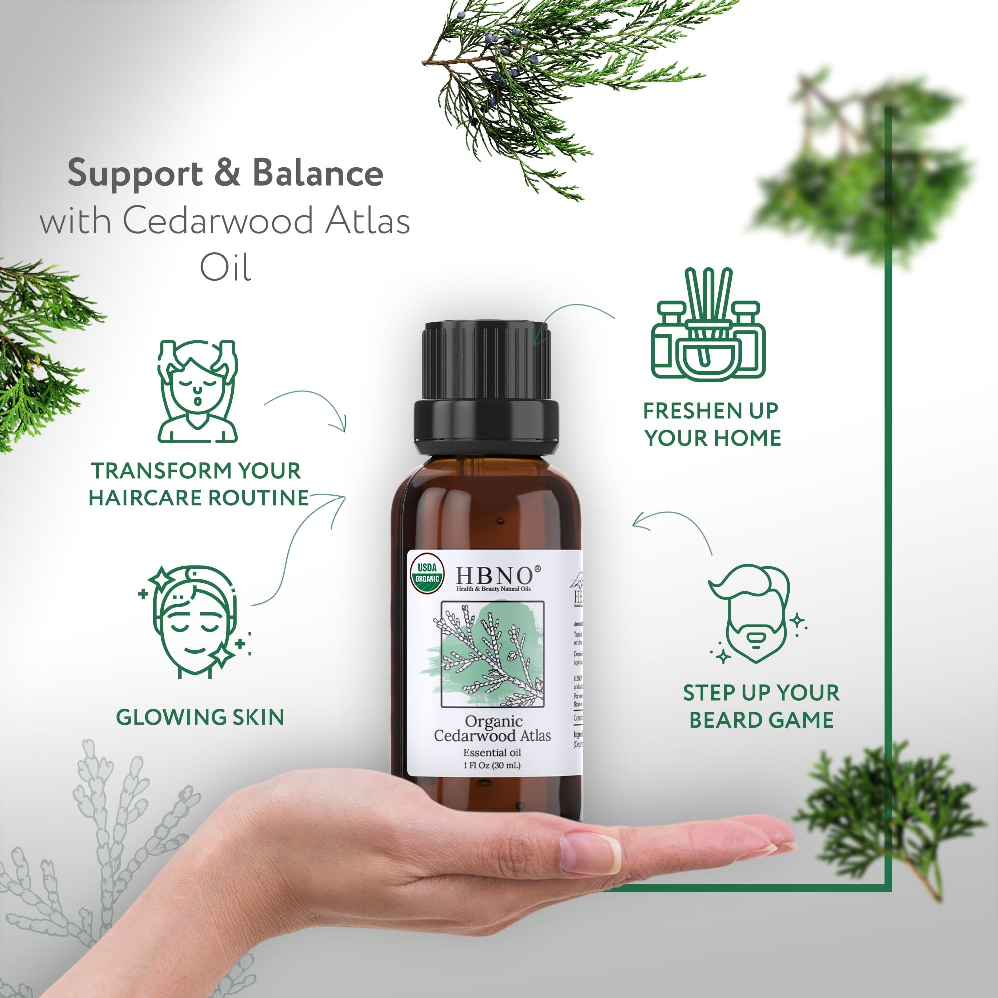 Steam-distilled Cedarwood Essential Oil