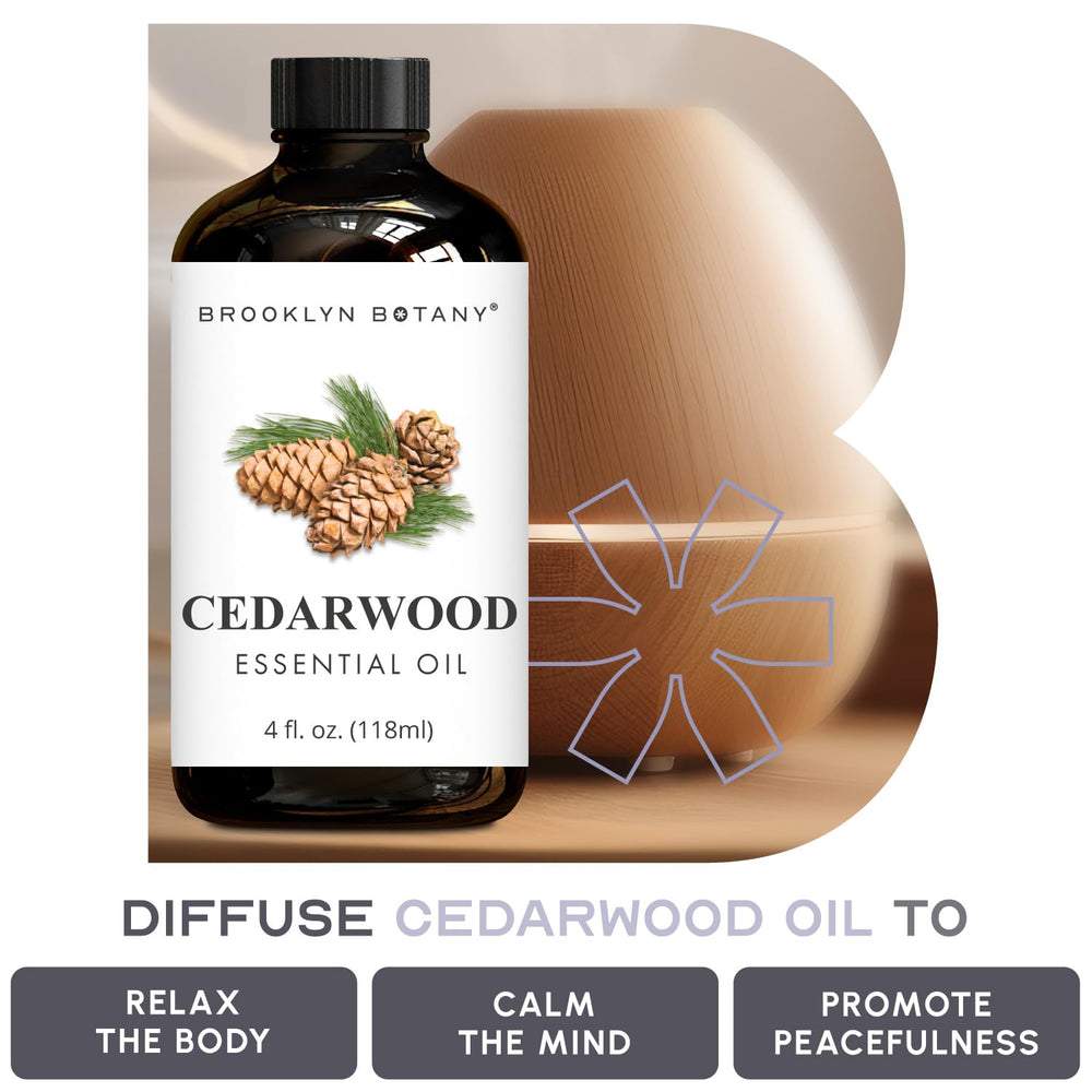 Cedarwood essential oil bottled in the USA