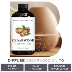 Cedarwood essential oil bottled in the USA