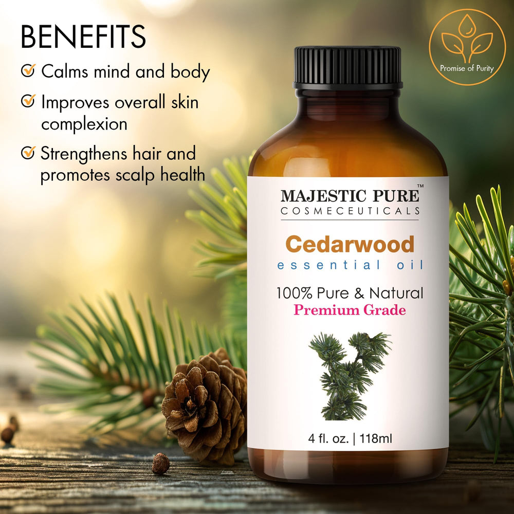 Cedarwood essential oil suitable for diffuser and aromatherapy