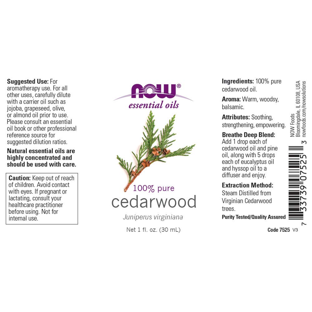 Cedarwood essential oil diffuser aromatherapy setup