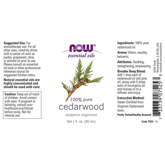 Cedarwood essential oil diffuser aromatherapy setup