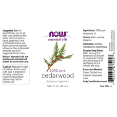 Cedarwood essential oil diffuser aromatherapy setup