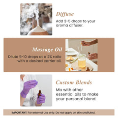 Cedarwood essential oil for massage