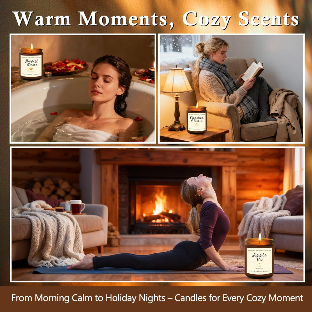 Cedarwood Spice scented soy candle