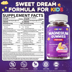 Close-up of ingredients including magnesium glycinate and citrate with vitamins B6 and D3