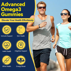 Adult lifestyle image showing Ceecisee Omega-3 gummies usage