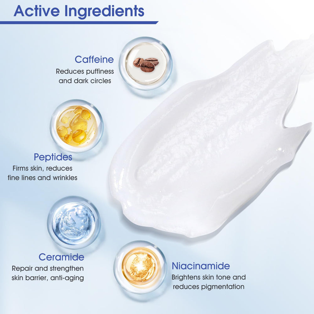 Hyaluronic acid hydrates the delicate eye skin for lasting moisture