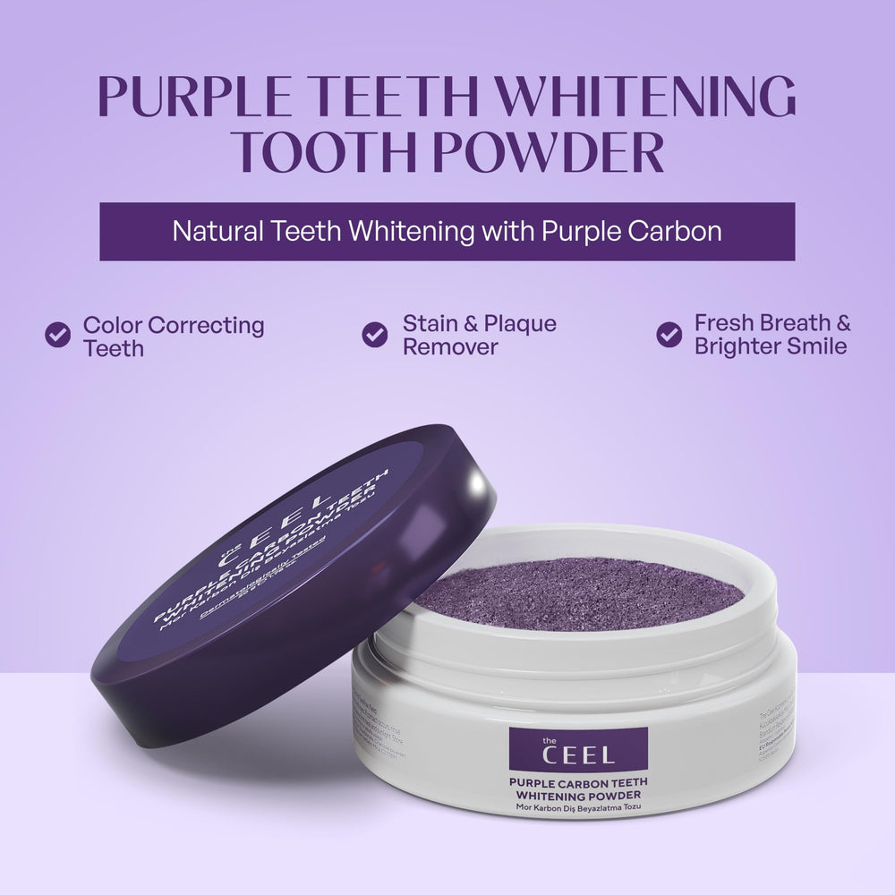 The Ceel Purple Teeth Whitening Tooth Powder with Activated Charcoal ...