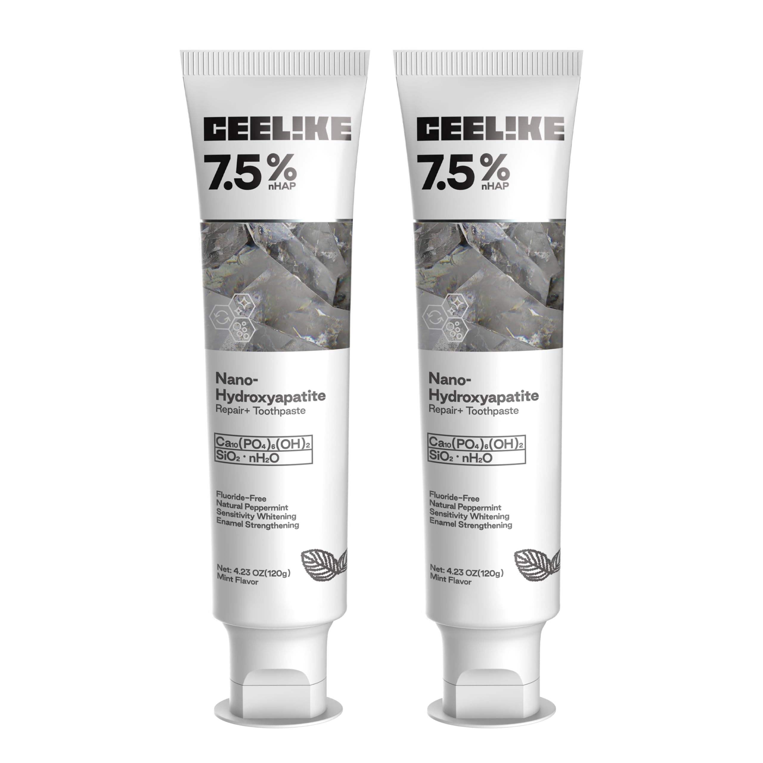 CEELIKE 7.5% Hydroxyapatite Toothpaste 120g front label