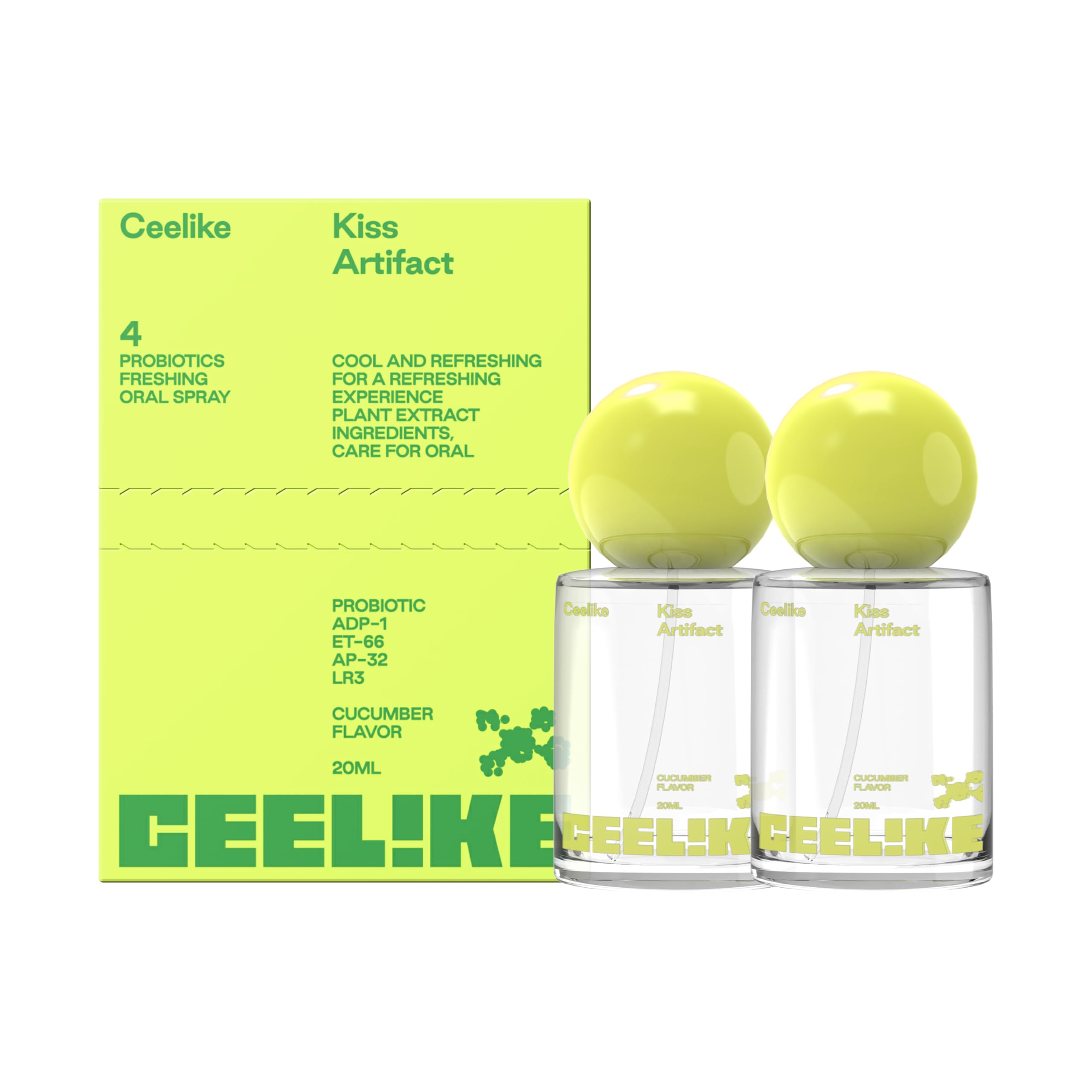 CEELIKE Oral Spray cucumber flavor 2-count hero image