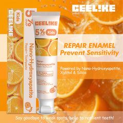 Enamel repair graphic for CEELIKE toothpaste