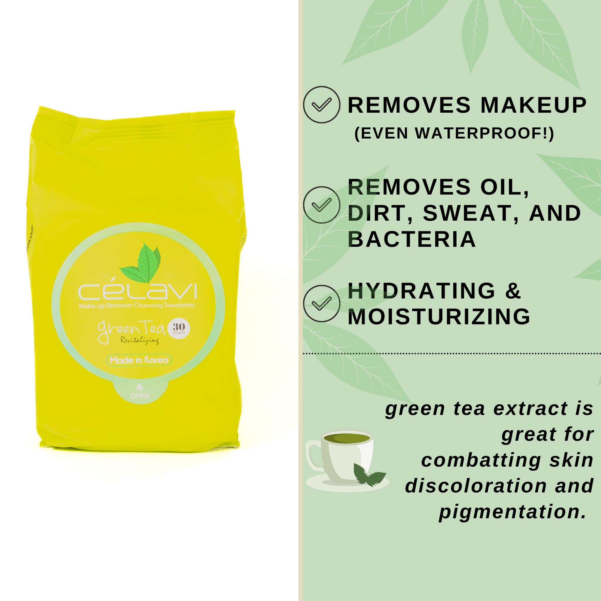 Two packs of Celavi wipes in box, value and convenience.