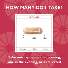 Bariatric-friendly multivitamin packaging on display