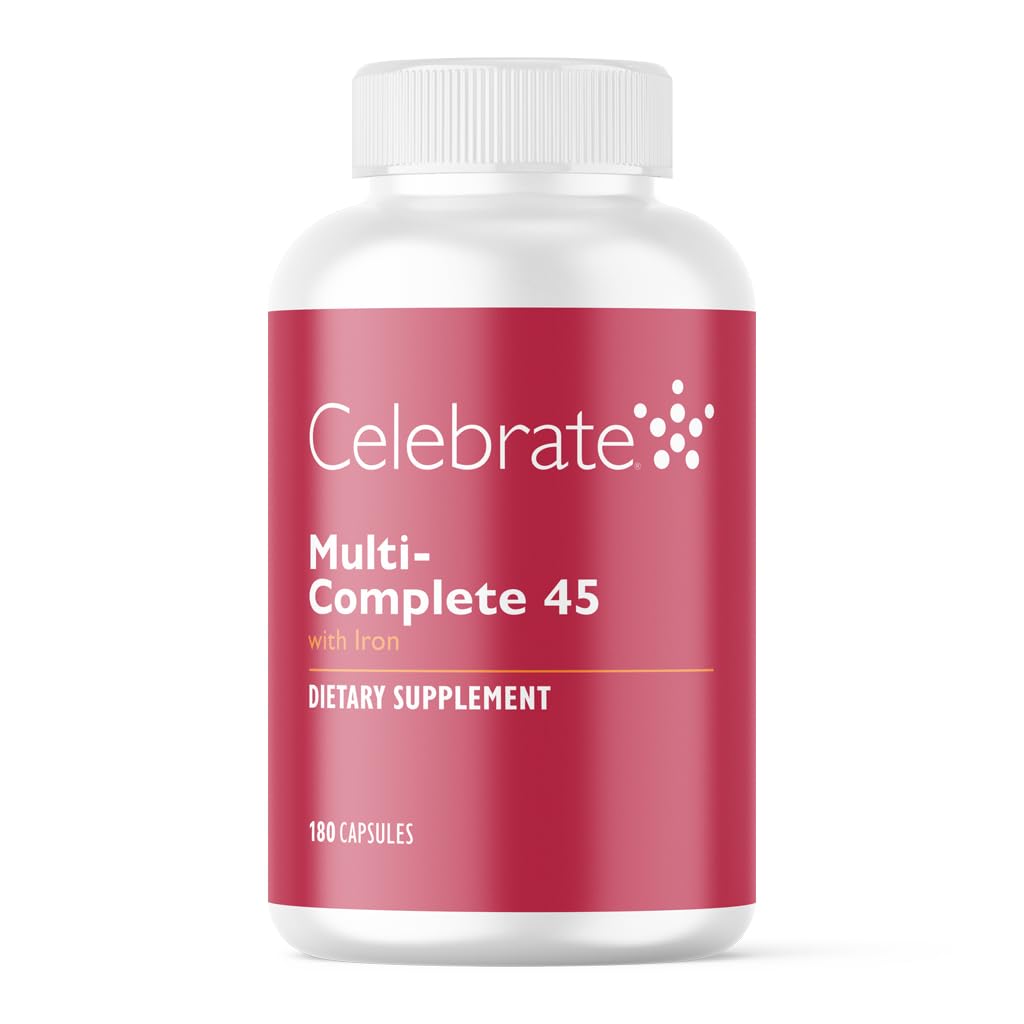 Celebrate Vitamins Multi-Complete 45mg Iron bariatric multivitamin bottle