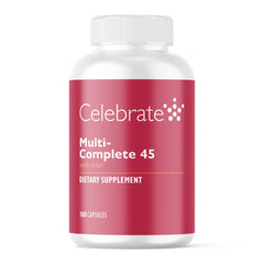 Celebrate Vitamins Multi-Complete 45mg Iron bariatric multivitamin bottle