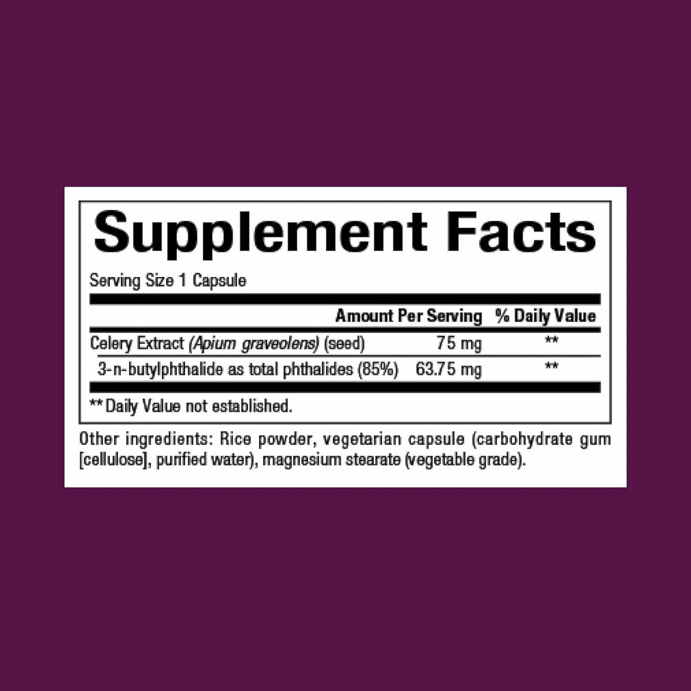 Illustration of Celery Seed Extract promoting circulation support