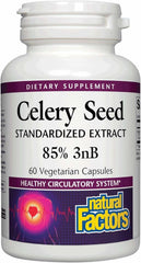 Bottle of Celery Seed Extract by Natural Factors, 60 capsules