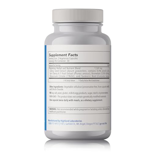 Celery seed extract for uric acid balance