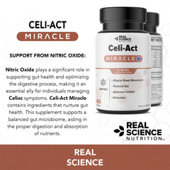 Ingredients display for Celi-Act Miracle