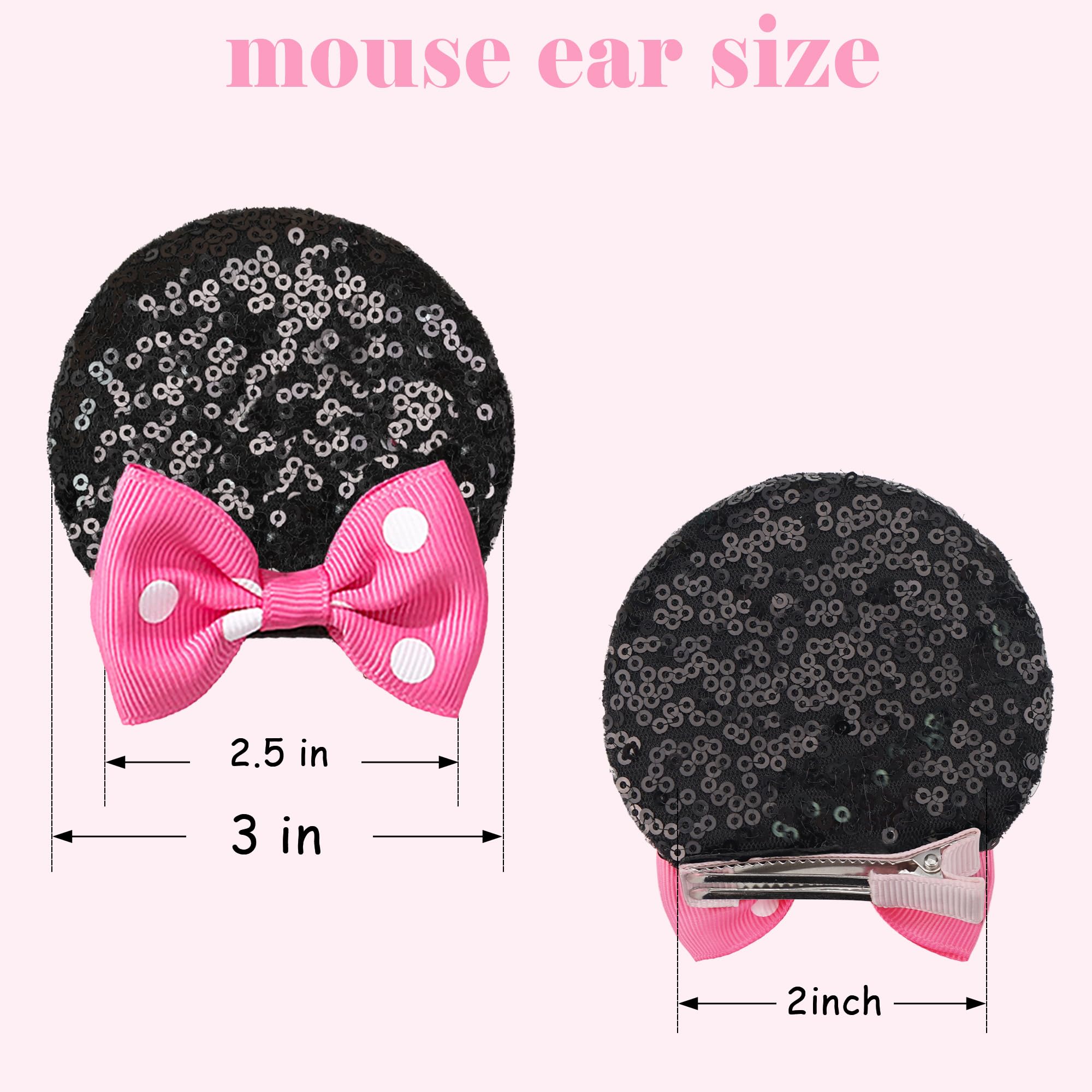 CellElection mouse ears clip with teeth keeps hair securely in place.