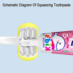 Three-sided bristle design close-up