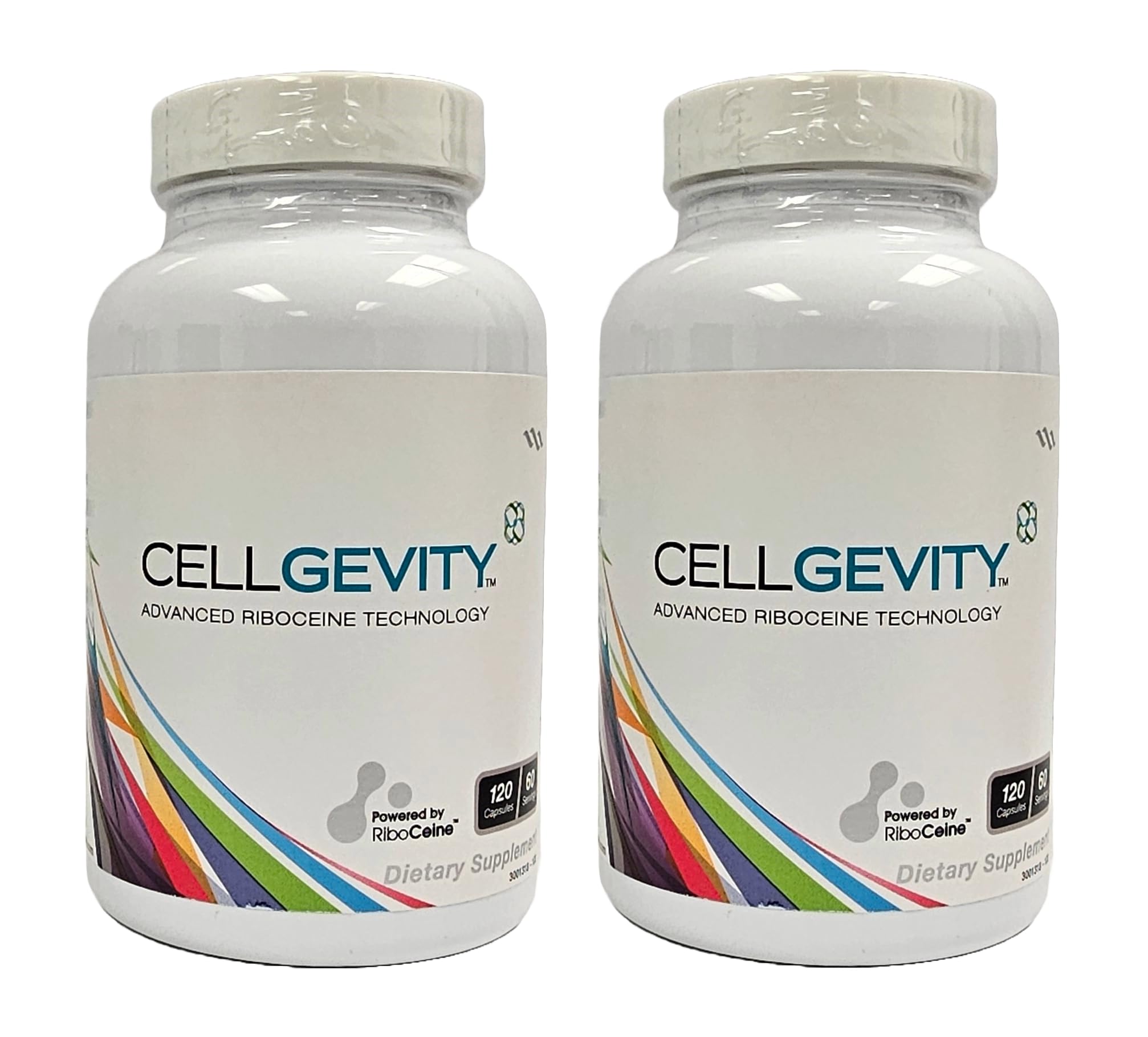 Cellgevity bottle label highlighting RiboCeine